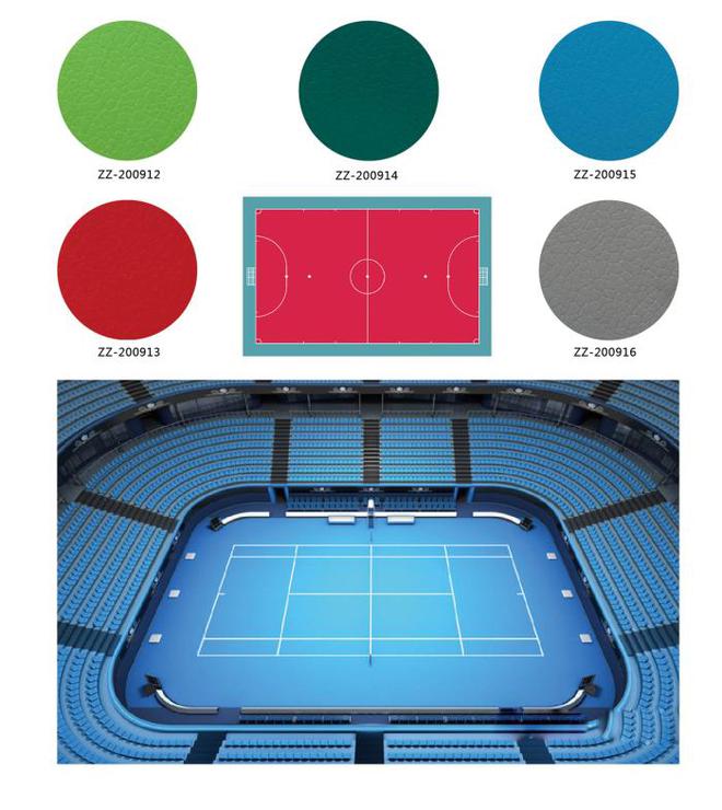 篮球场PVC地胶运动空间的色彩艺术(图1)